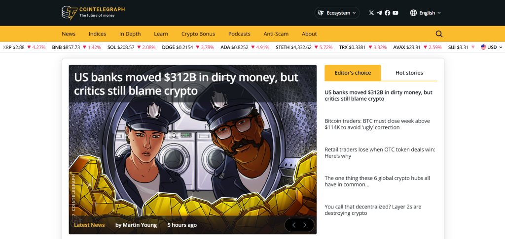 Cointelegraph - Best Crypto News Site
