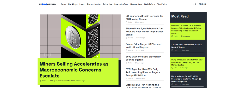 BeInCrypto - Best Crypto News Site